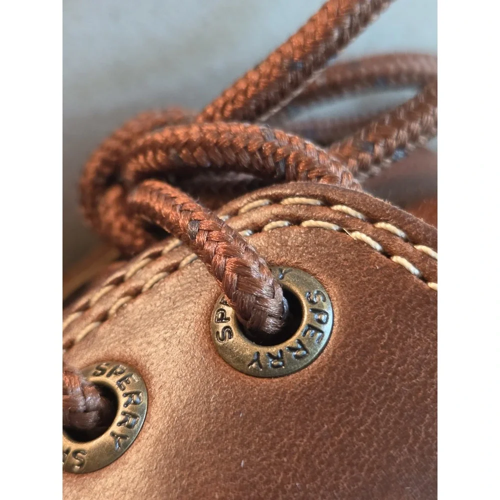Sperry Men's Top-Sider Billfish 3-Eye Leather Boat Shoe Brown Sz 8M NEW! $125